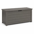 Gartenbox Aufbewahrungsbox Kunststoff rechteckig Anthrazit Holzoptik 120 x 60 x 60 cm